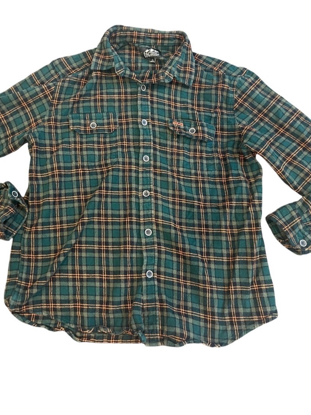 Men’s Pacific Outfitters Plaid Button-Up Shirt - Rustic Casual